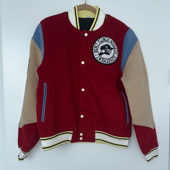 NWT Puma Varsity Jacket reversible flame scarlet - Picture 4 of 14